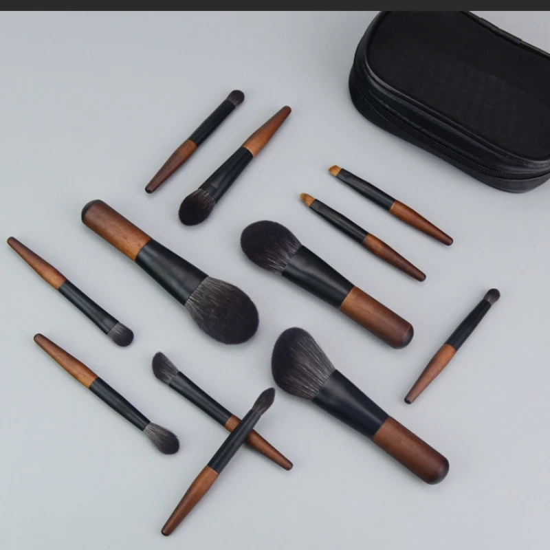 12 PCS Makeup Brushes Set Professional Cosmetics Tools Eyeshadow Concealer Lip Eye Makeup Brush Kits Foundation Powder Blush