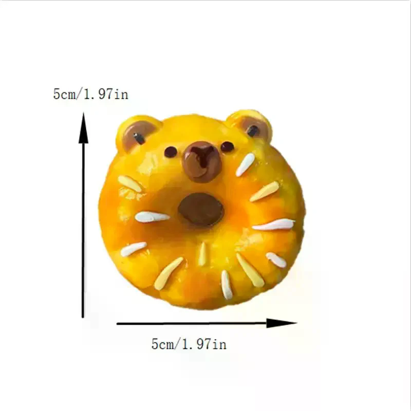 Jouet à presser Capybara en Silicone, mignon et amusant, anti-Stress, crème, sensation de boue, décompression, jouet à rebond lent, porte-clés, cadeaux de charme