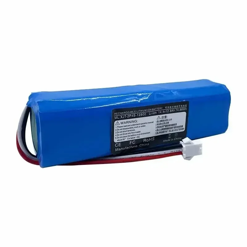 Batterie Li-ion Rechargeable 12800mAh pour aspirateur Robot XiaoMi Lydsto R1 Viomi S9 Roidmi Eve Plus