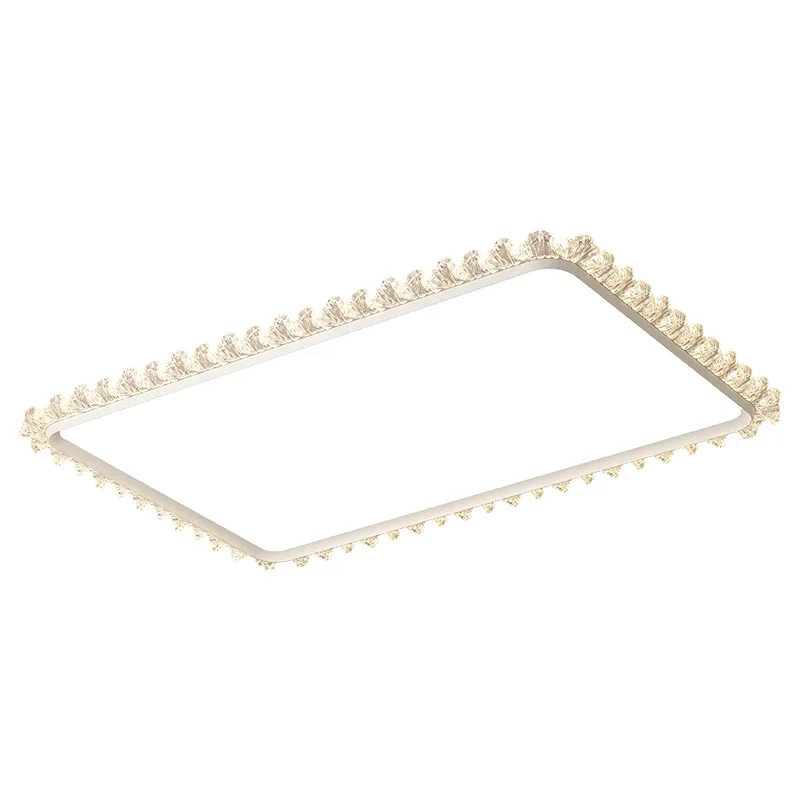 

Light luxury ice crystal eye protection rectangular hall lamp