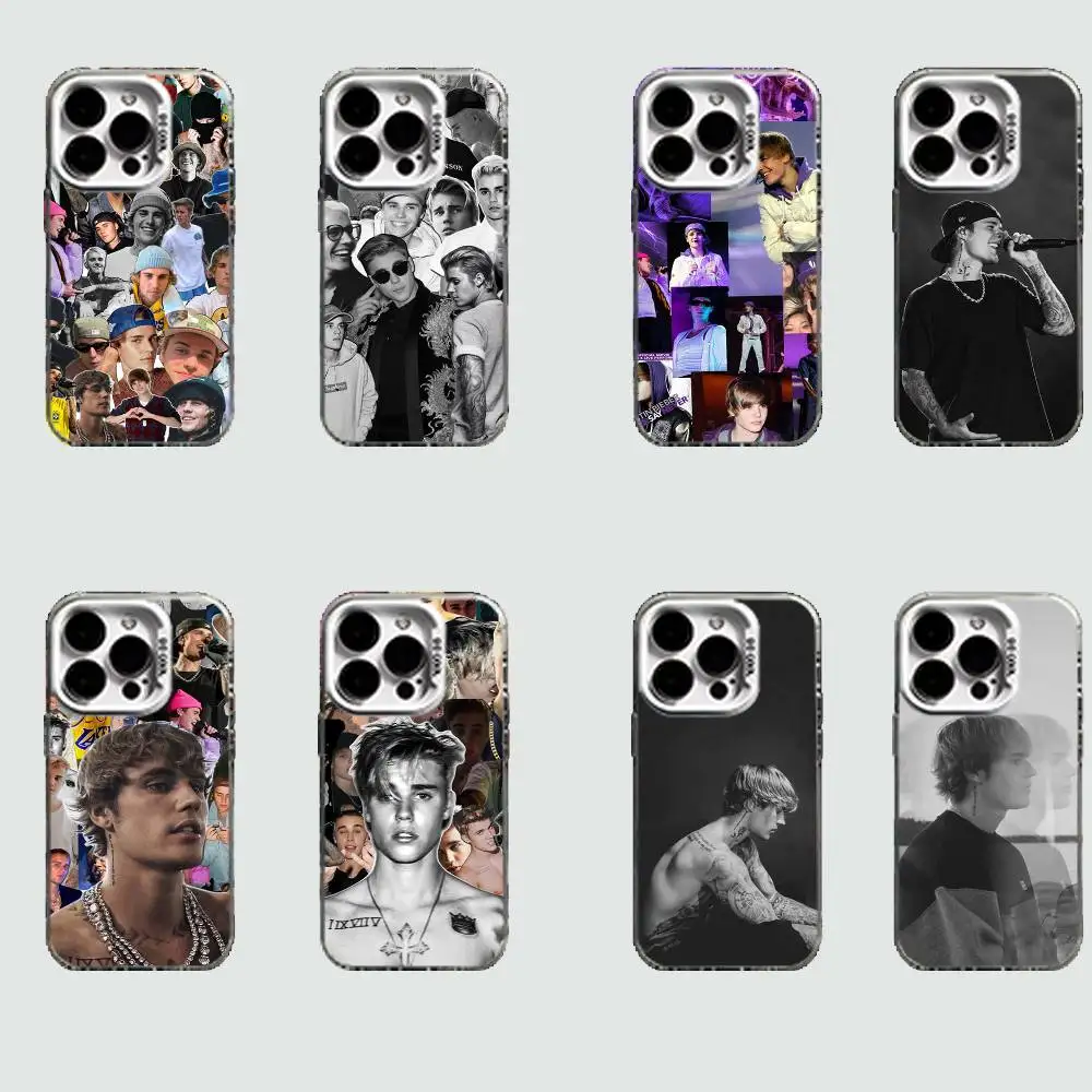 

J-Justin B-Bieber Case for iPhone 16 15 14 13 12 11 Pro Max Plus Air 16E X XR XS Max Hard Shockproof Bumper Cover