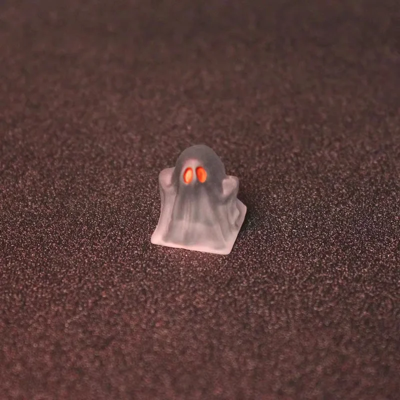 MiFuny-teclas de pequeño fantasma para teclado de resina 3D, teclas de Anime personalizadas hechas a mano para teclado mecánico, accesorios para jugadores