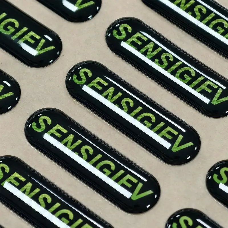 Customized self-adhesive epoxy resin label crystal dome sticker waterproof 3D logo sticker suitable for brand identification