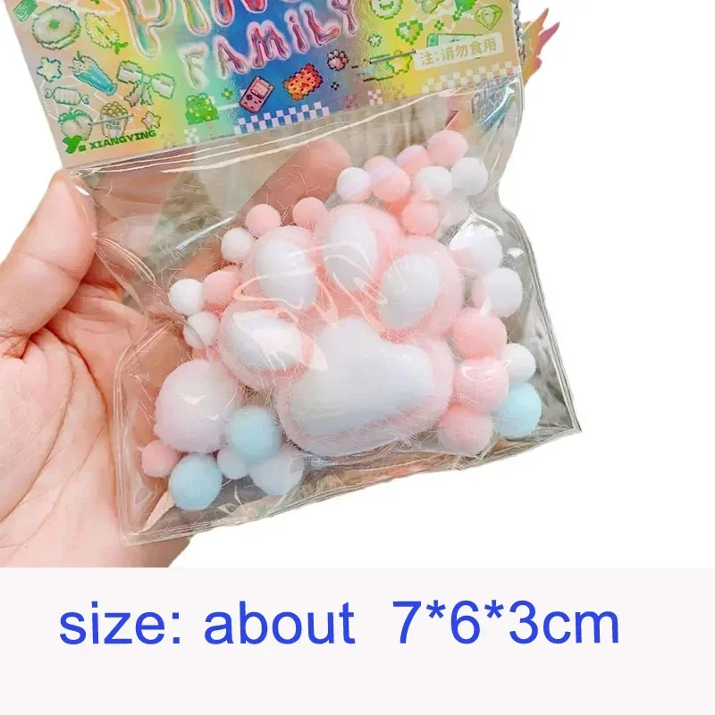 ضغط القط باو اللعب لطيف لينة غير صحيح الإغاثة الاسترخاء اللعب لزجة الضغط معسر القط باو الإجهاد الإغاثة اسفنجي لعبة #1