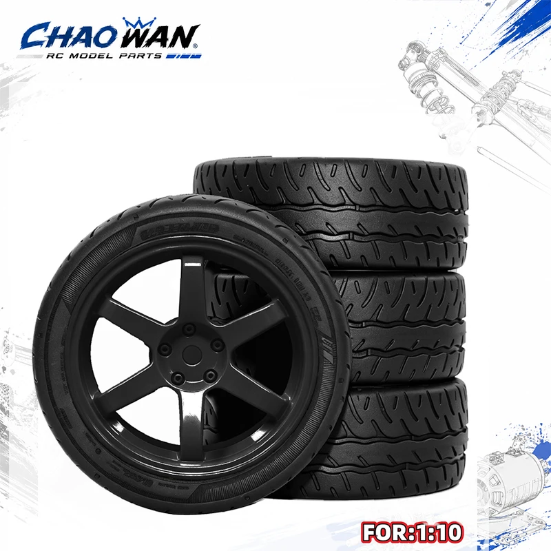 4PCS 1/10 RC Rally Tires for MST XV02 Tamiya TT01 Kyosho HPI Sakura YOKOMO RC Electric Touring Car