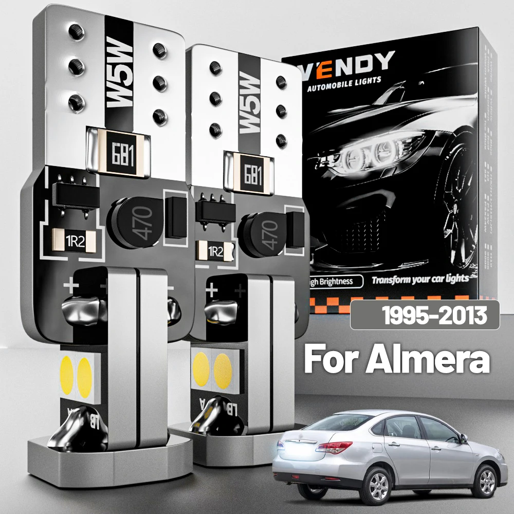 

2 шт. светодиодный светильник номерного знака для Nissan Almera N15 N16 B10 1995-2013 2005 2006 2007 2008 2009 2010 2011 2012 аксессуары Canbus