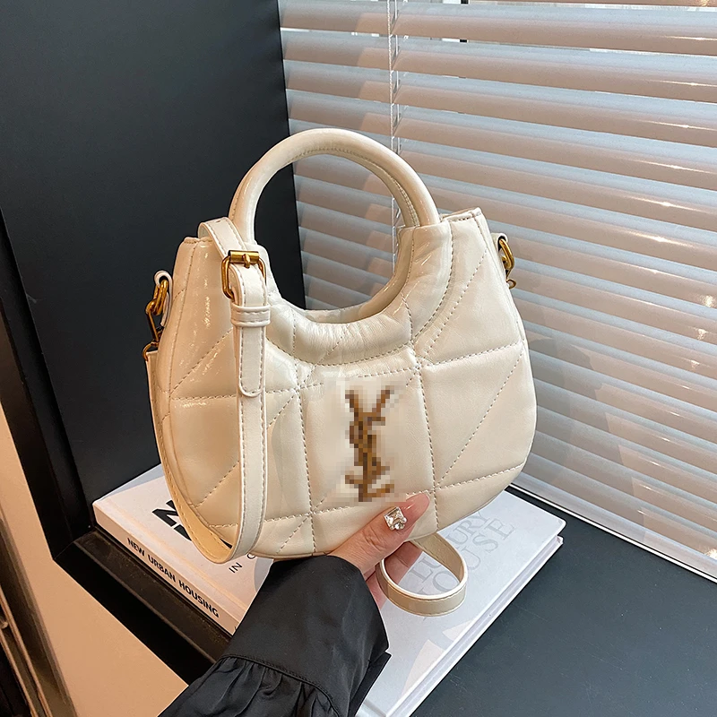 2024 New Classic Armpit Shoulder Bag French Golden Handbag Women Brand Bags Fashion Female Single Shoulder Bag Classic Clutches