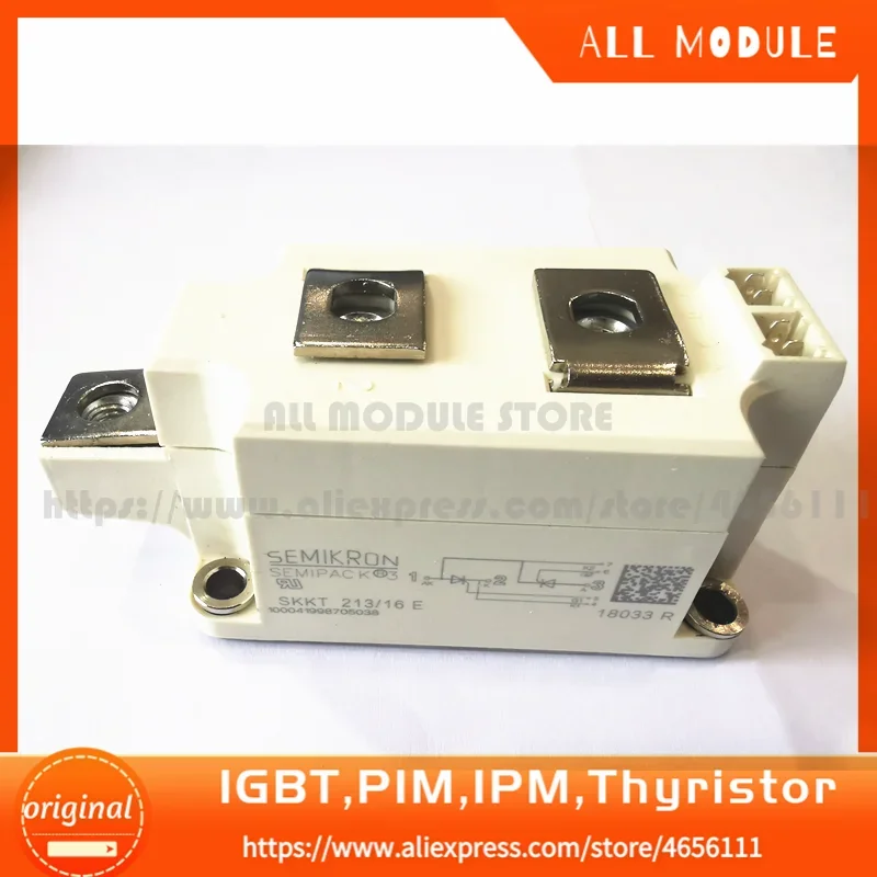 

SKKT213/16E SKKT213/14E SKKT213/12E FREE SHIPPING NEW ORIGINAL THYRISTOR MODULE