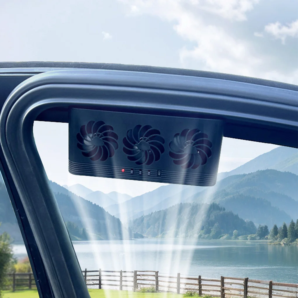 

Новинка 2025 года, автомобильный солнечный вытяжной вентилятор, охлаждающий вентилятор с циркуляцией воздуха, летний внутренний охлаждающий инструмент, аксессуары для оконных вытяжных вентиляторов