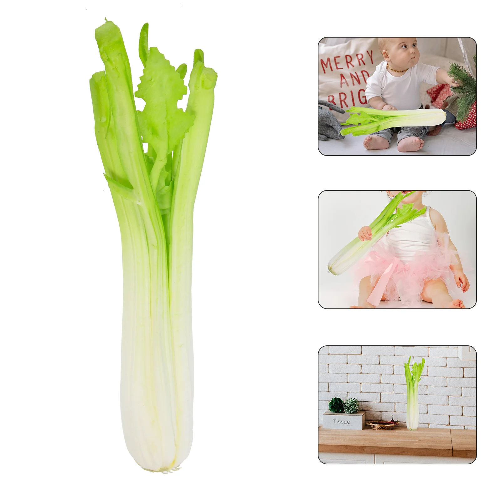 Fake Vines Simulated Celery Simulation Vegetables Model Decor Faux Plants Outdoor