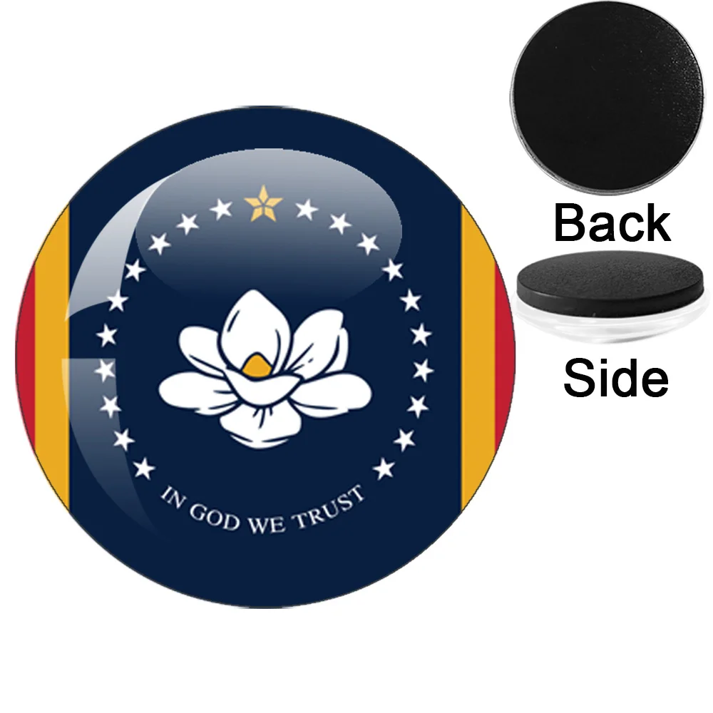 United States Georgia,Mississippi,Washington,Texas,Virginia,New York,Rhode Island,South Dakota State Flag Refrigerator Magnet