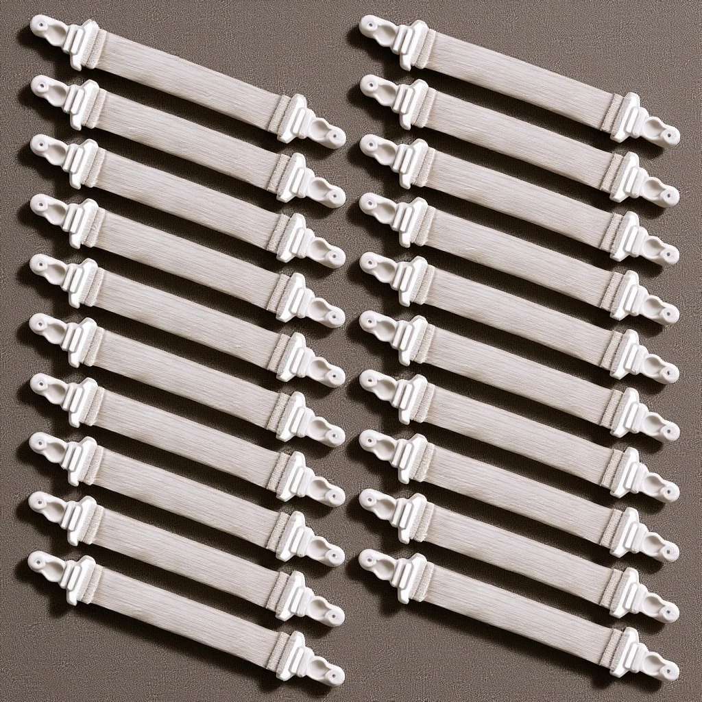 

20Pcs Sheet Straps Bed Sheet Holder Secure Mattress Pads Tablecloths Slipcovers Stay in Place All Night