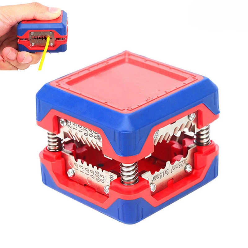

Professional Wire Stripper Tool | Adjustable Multi-Size Cable Stripper | Heavy Duty Magic Box Cutter for Precise Stripping -