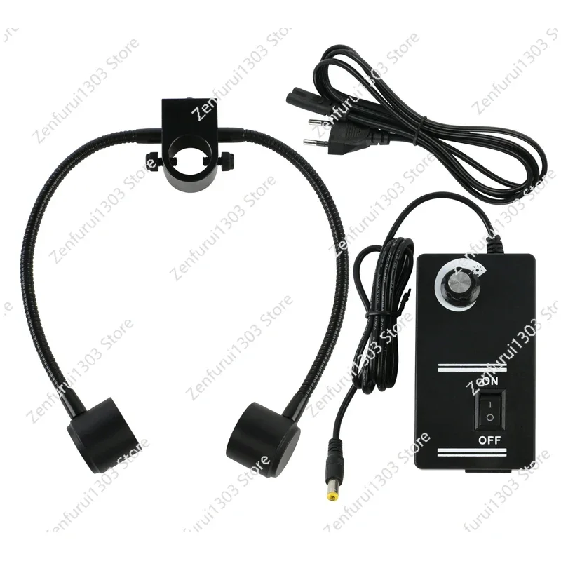 24 LED Light 22mm/25mm/33mm Install hole Side Lamp Stereo Microscope Industrial PCB Soldering Camera Visual Light Source