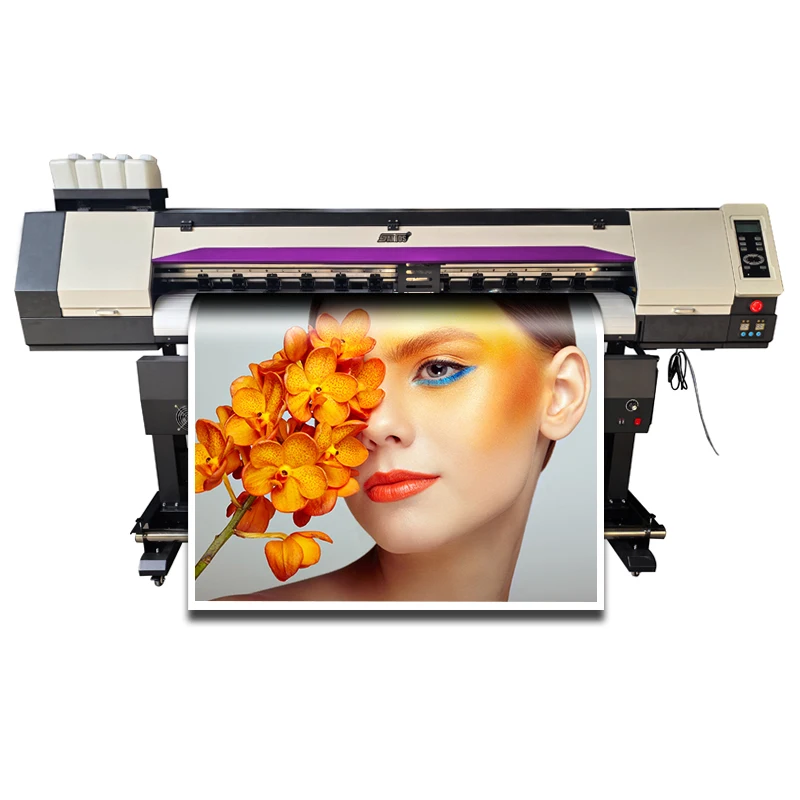 1.6/1.8m DX5/XP600/ double print head digital flex printing machine price large format printer cmyk multicolor