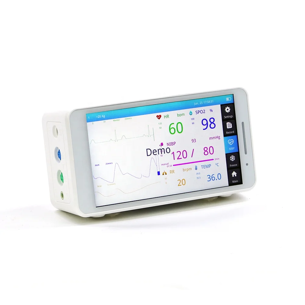 

PPM-C5V 5.5inch Touch Screen Cheap Price Portable Veterinary use Blood Pressure VitalsSigns Monitors for animal use