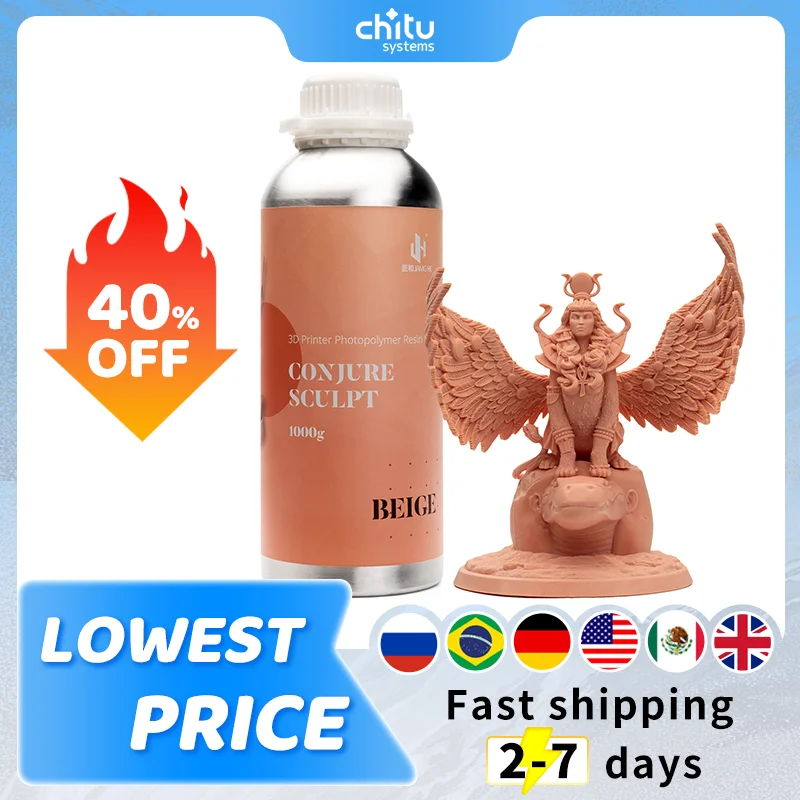 Conjure Sculpt 405nm resina de fotopolímero UV para Elegoo Mars/Anycubic SLA LCD impresora 3D Chitu resina Jamg He