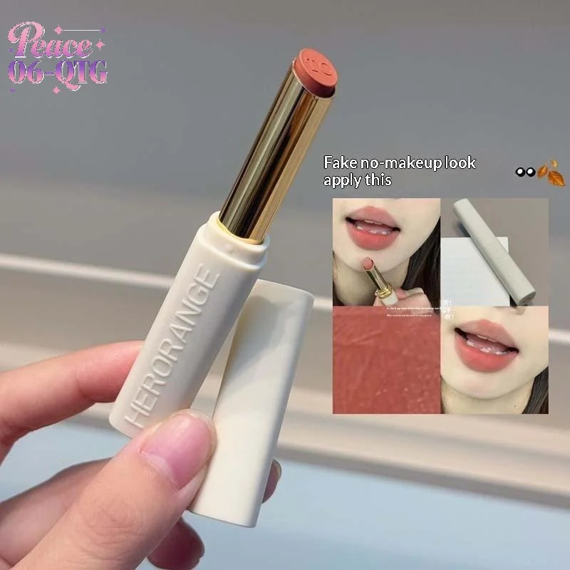 HERORANGE Rossetto opaco a bassa saturazione Crema Velluto Non facile da sbiadire Rossetto opaco Lucidalabbra Trucco duraturo impermeabile