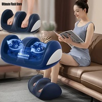 Super Big Electric Foot Leg Massager Deep Tissue Shiatsu Kneading Relax Heated Roller Calf Relieve Stress Care Foot Machine Tool