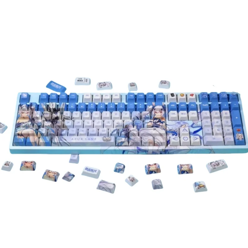 ใหม่ Azur Lane Lafite ธีม Keycaps 120 คีย์ Pbt ความร้อนระเหิดคีย์บอร์ดอะนิเมะเกมการ์ตูนรวบรวมของขวัญ Keycaps