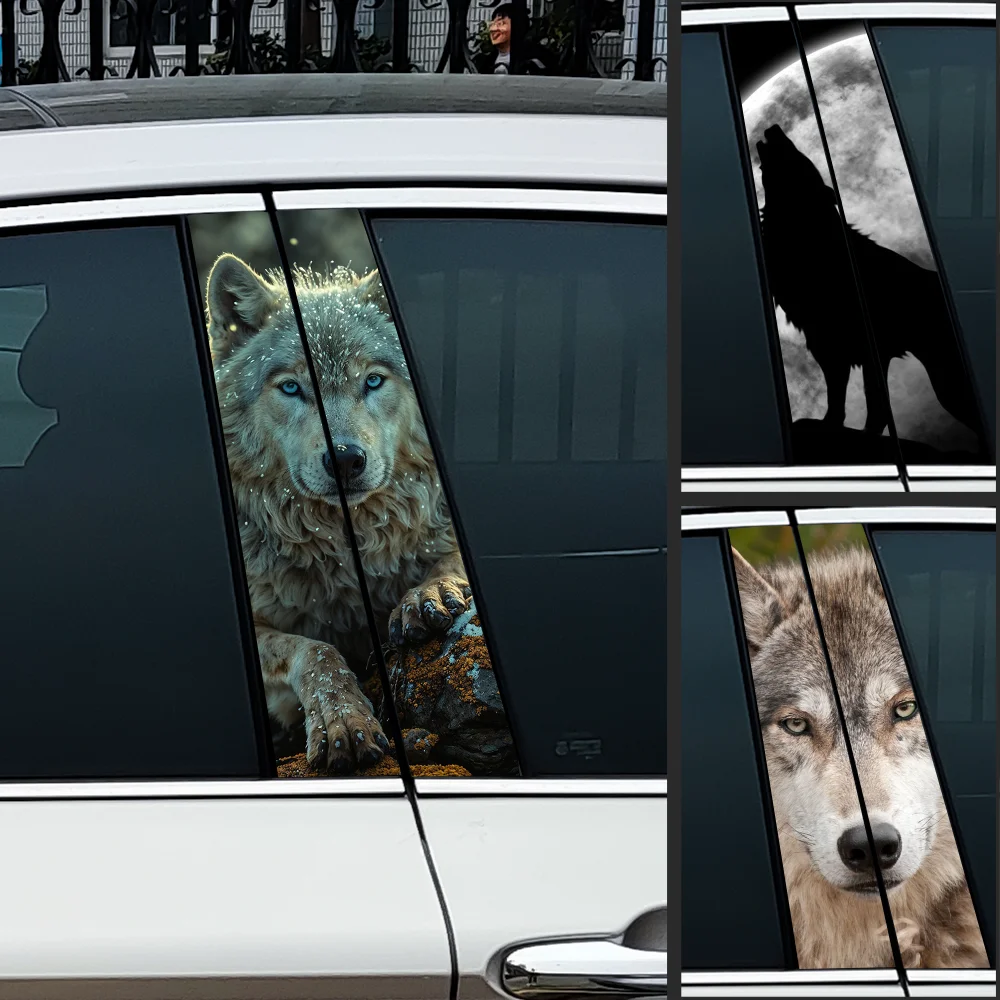 

Автомобильные наклейки Cold Wolf, автомобильные виниловые наклейки в форме столба, водонепроницаемые наклейки в форме столба для автомобиля, аксессуары для декора автомобиля