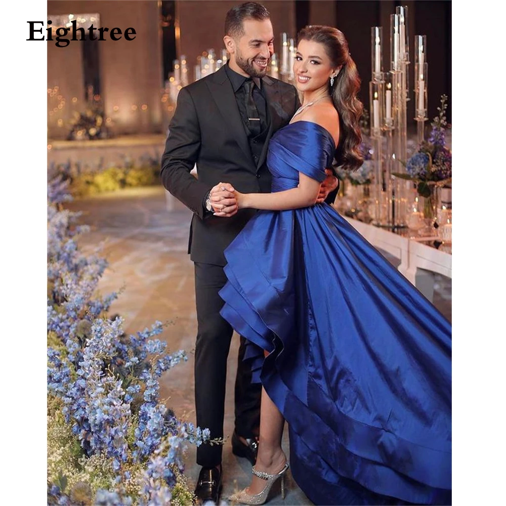 

Eightree Royal Blue Off The Shoulder Evening Dress Strapless Long Tail Prom Dresses Robes De Soirée Special Occasion Dresses