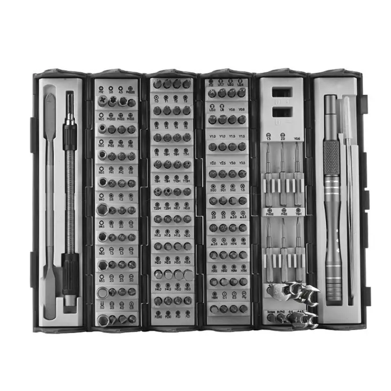 A20F-128-In-1 Screwdriver Set Household Disassembly Maintenance Tool Cylinder Portable Plum Hexagonal Special-Shaped Set Easy In