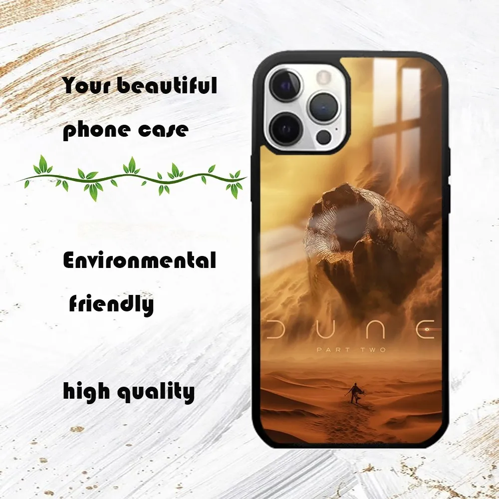 D-DUNE Movie Timothee Chalamet Phone Case For iPhone 16 15 14 13 12 11 Pro Max Plus Mini PC Fashion mirror phone case