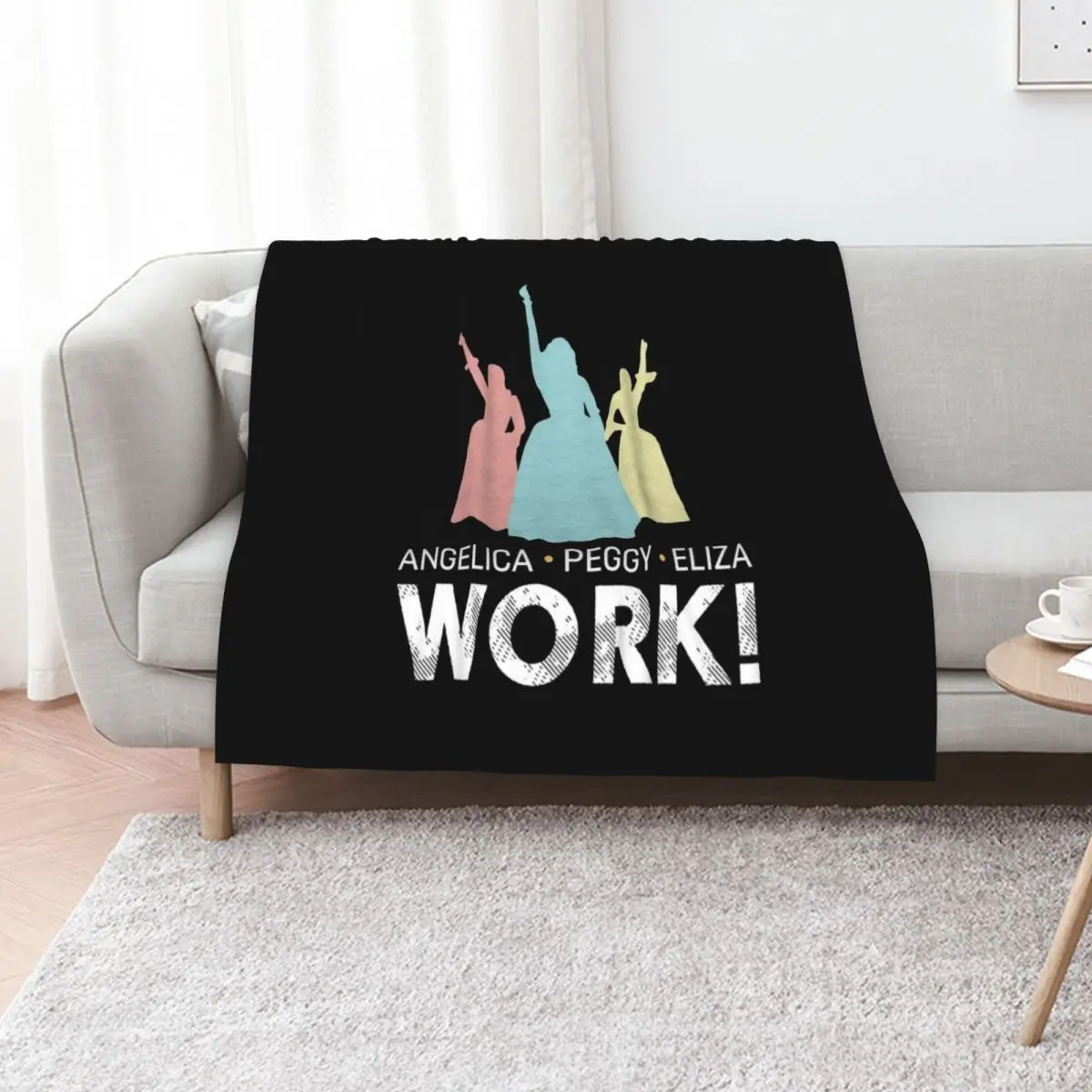 Angelica, Eliza And Peggy Work - Schuyler Sisters Throw Blanket Blankets For Baby Bed covers Picnic Thins Bed Single Blankets