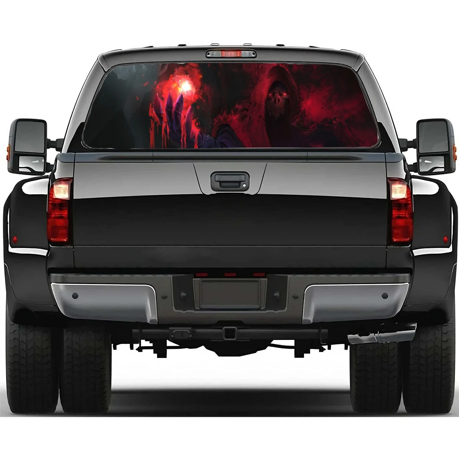 

blood skull flower Car Window Sticker Vinyl Translucent Decoration Truck Self-Adhesive Paint Film Car Decal Sticker