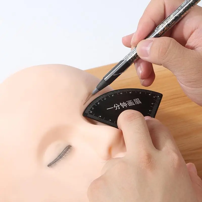 

1/2pcs Stainless Steel Fast Drawing Eyebrow Design Ruler Microblading Mapping Tool Shaping Permanent Makeup Drawing Guide Ruler