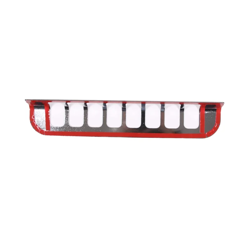 For Hummer H2 2003-09 Car High Mount Brake Light Protection Frame Sticker Aluminum Alloy Bright Light Exterior Accessories 1 Pcs