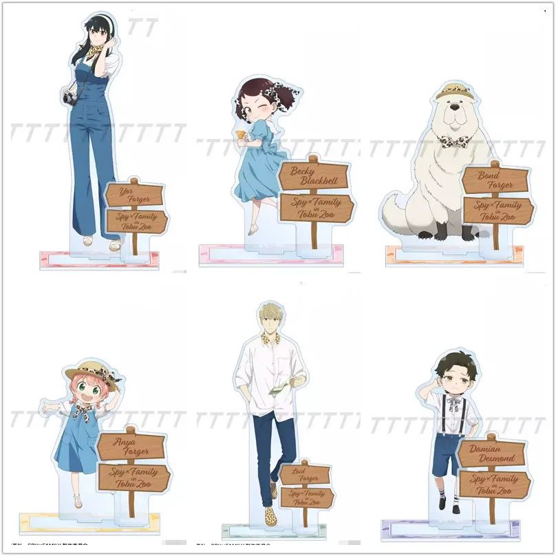 Game Becky Blackbell Yor Anya Forger Loid Damian Desmond Acrylic Stand Doll Anime Figure Model Plate Cosplay Toy for Gift