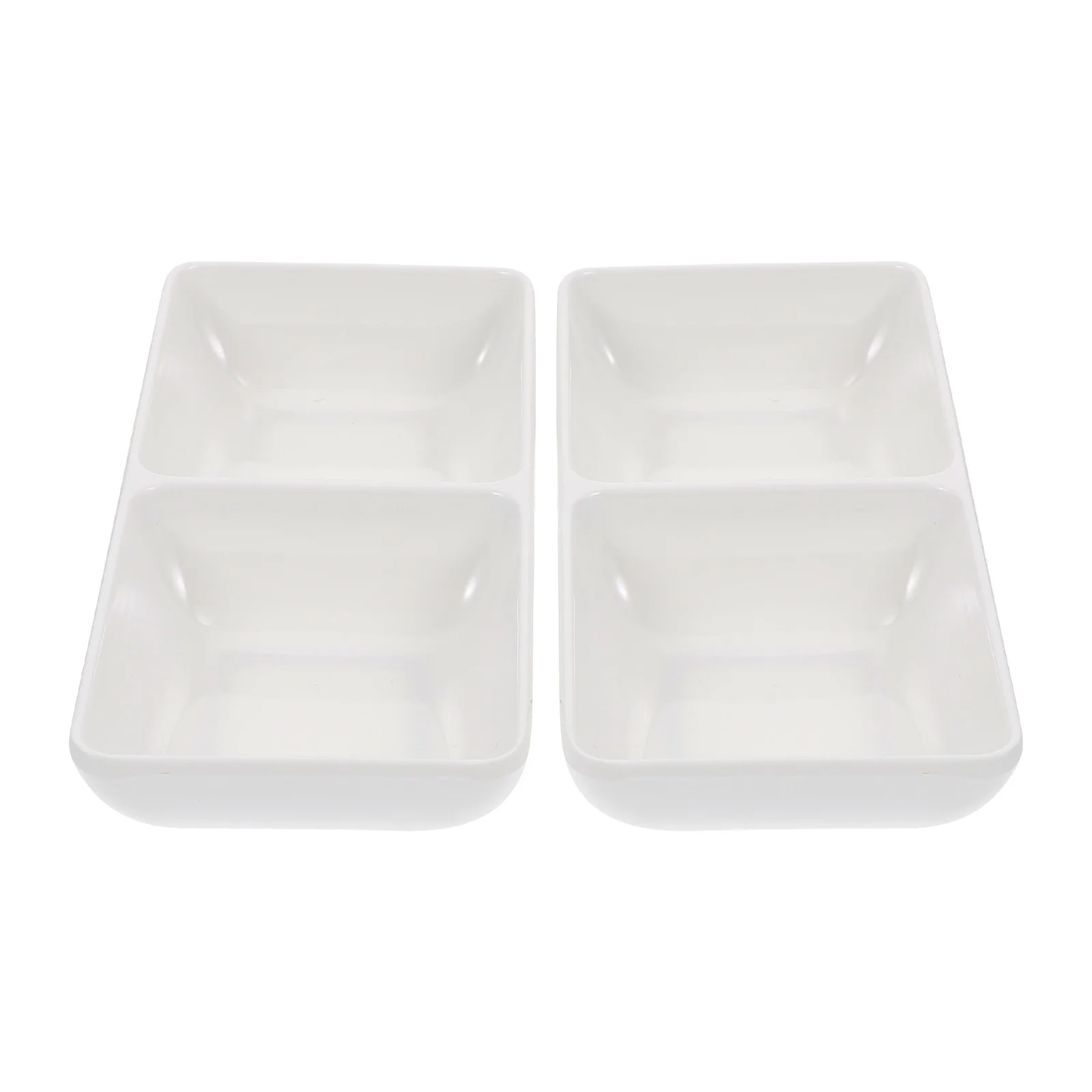 

2Pcs AntiFall Color Palette Melamine Dish NonSlip Sauce Dishes Artist Paint Holders Kitchen Bar Supplies Watercolor