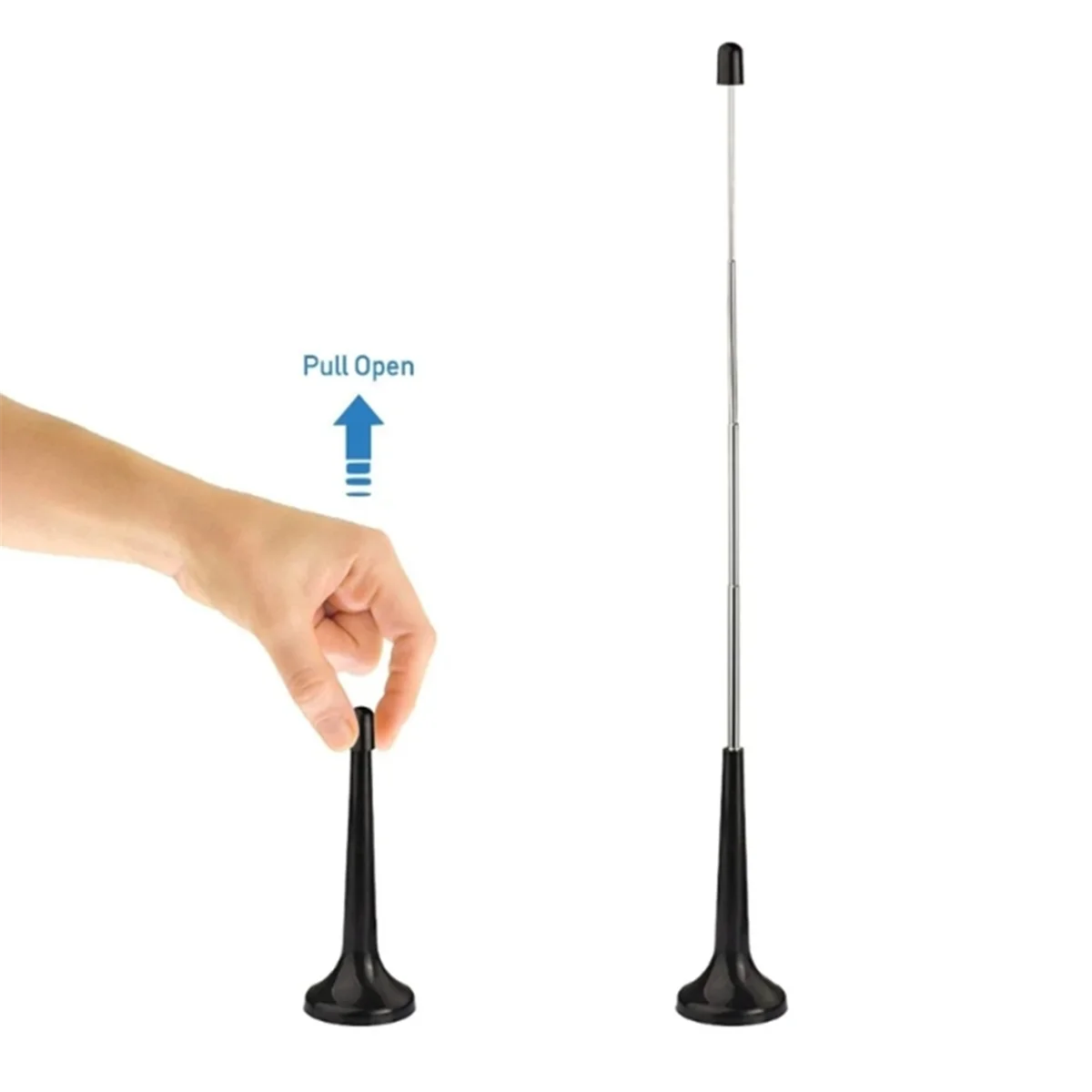 AA87C FM Telescopic Antennas for DAB FM Antennas Indoor FM Radio Antennas with 3 Adapter for Household Digital FM Radio
