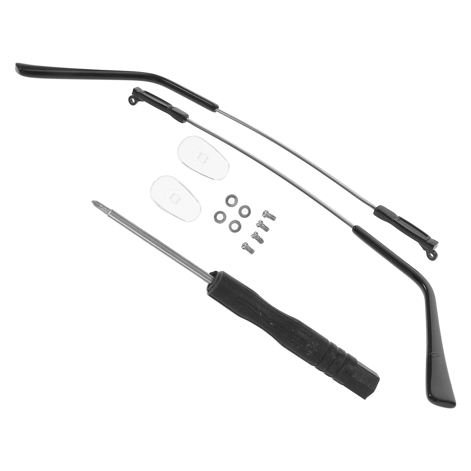 

Metal Eyeglasses Replacement Temples Memory Legs Accessories Durable Wear Resistant Black Universal Glasses Parts Repair Kit