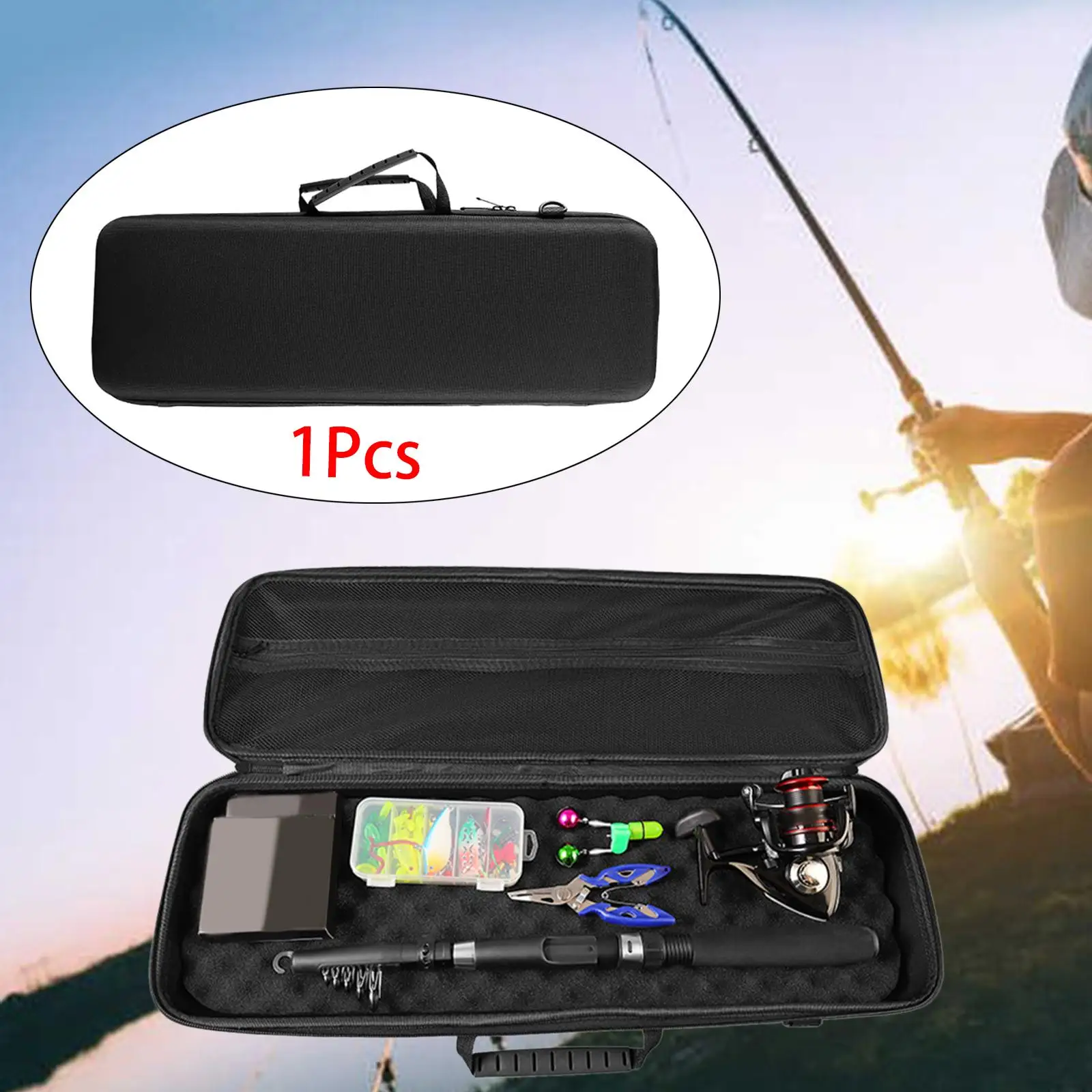 Fishing Rod Reel Bag Equipment with Strap Wear Resistance Carrier Bag Gift Durable Travel Carry Case Fishing Tackle Storage Case image 6