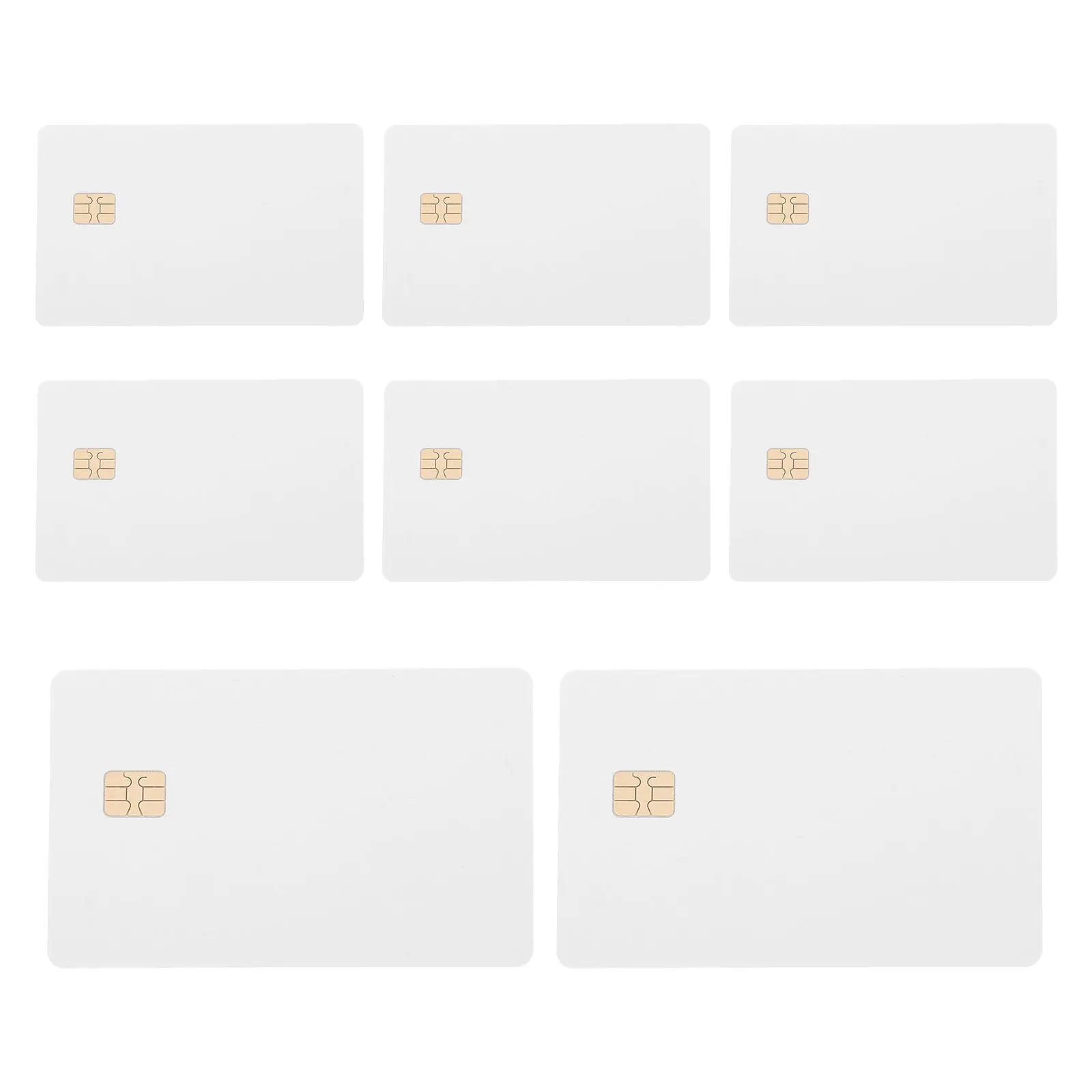 

8 Pcs Information Sublimation Business Blanks Plastic Cards White Credit Pvc Fake