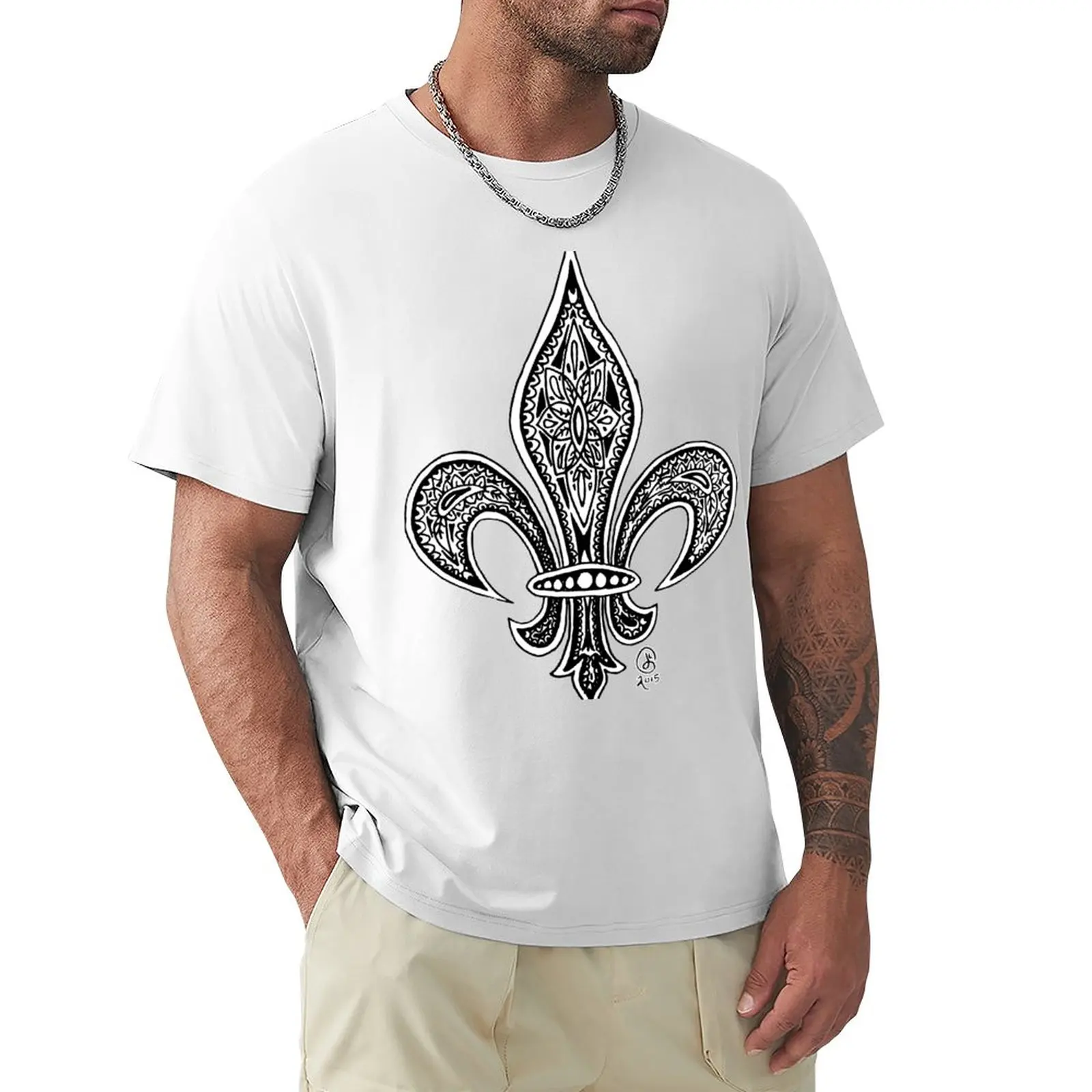 Fleur-de-Lis T-Shirt customized t shirts boys white t shirts oversized t shirt men