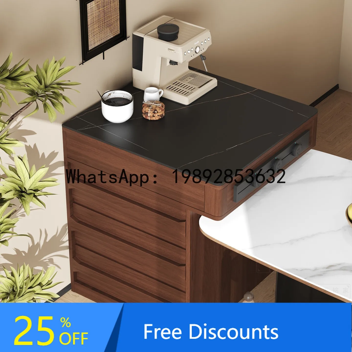 

Vintage Style Solid Wood Freestanding Kitchen Island Cabinet Integrated Wall Storage Home Organizer Cabinet