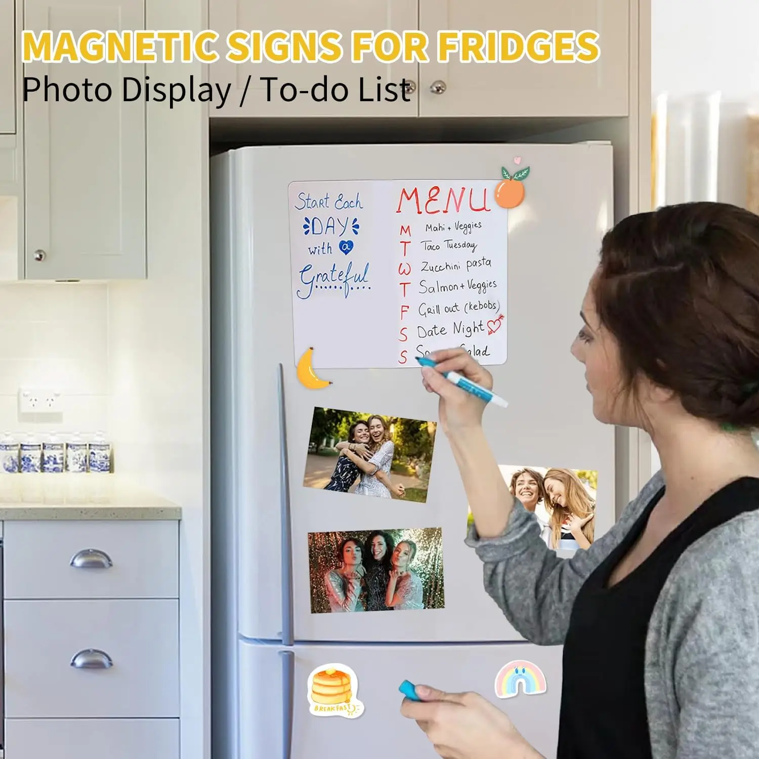 4 x 6 pulgadas 10 PCS Hojas magnéticas imprimibles brillantes Papel fotográfico magnético no adhesivo de 16 mil de espesor para impresoras de inyección de tinta