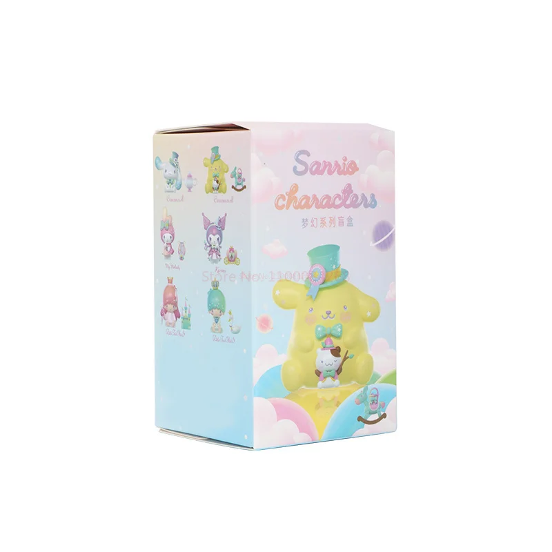 Sanrio Dream Blind Box New My Melody Cinnamoroll Cute Anime Action Figure Room Decoration Model Doll Children's Toy Gift