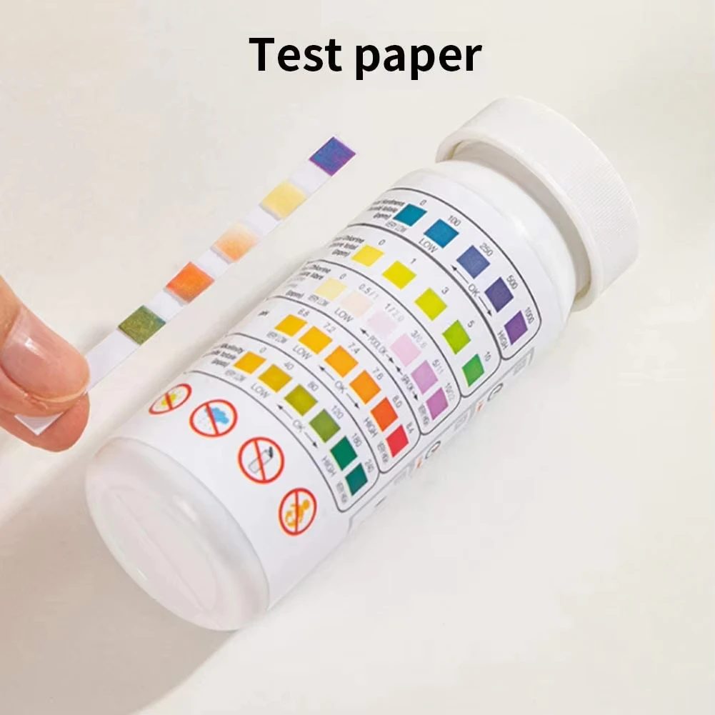 3 in 1 Water Test Strips pH Chlorine Bromine Total Alkalinity Tester for Swimming Pool Hot Tub Spa Aquarium Fish Tank