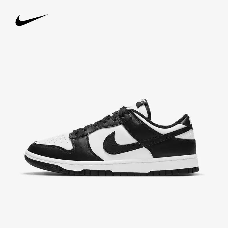 Nike Dunk Low DD1503-101 Zapatillas de skate informales para mujer en negro y blanco