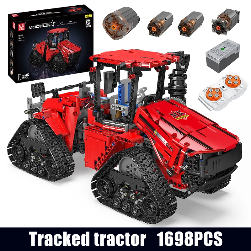 Mould King 18020 Technische Auto Speelgoed MOC-35270 APP&RC Pneumatische Rupsbandtractor Bouwblok Steenset Kinderen Kerstcadeau