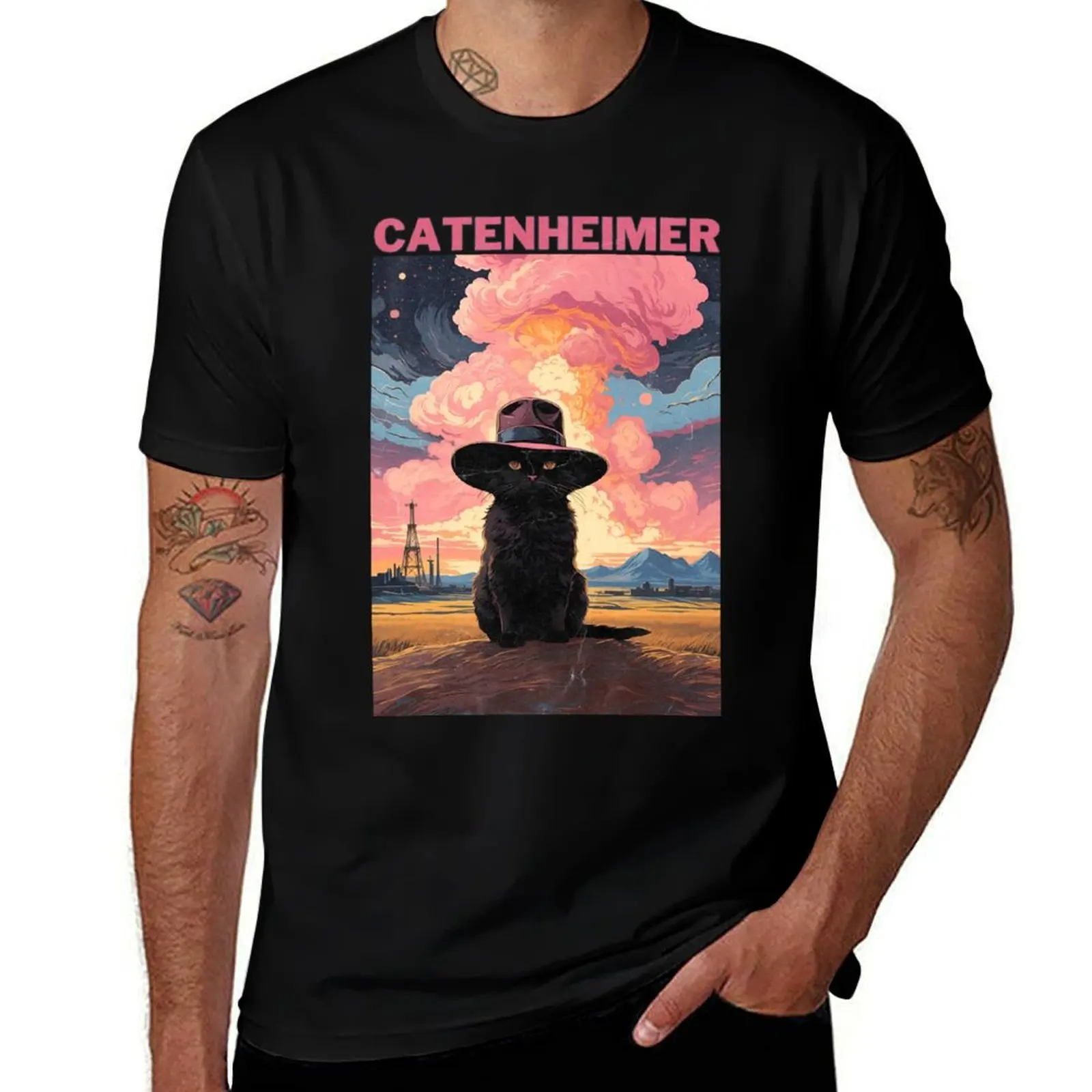 

barbenheimer day, I , shirt, T-Shirt ,Hot Kenough am Catenheimer- barbenheimer Pink- Barbenheimer Barbenheimer,barbenheimer doub