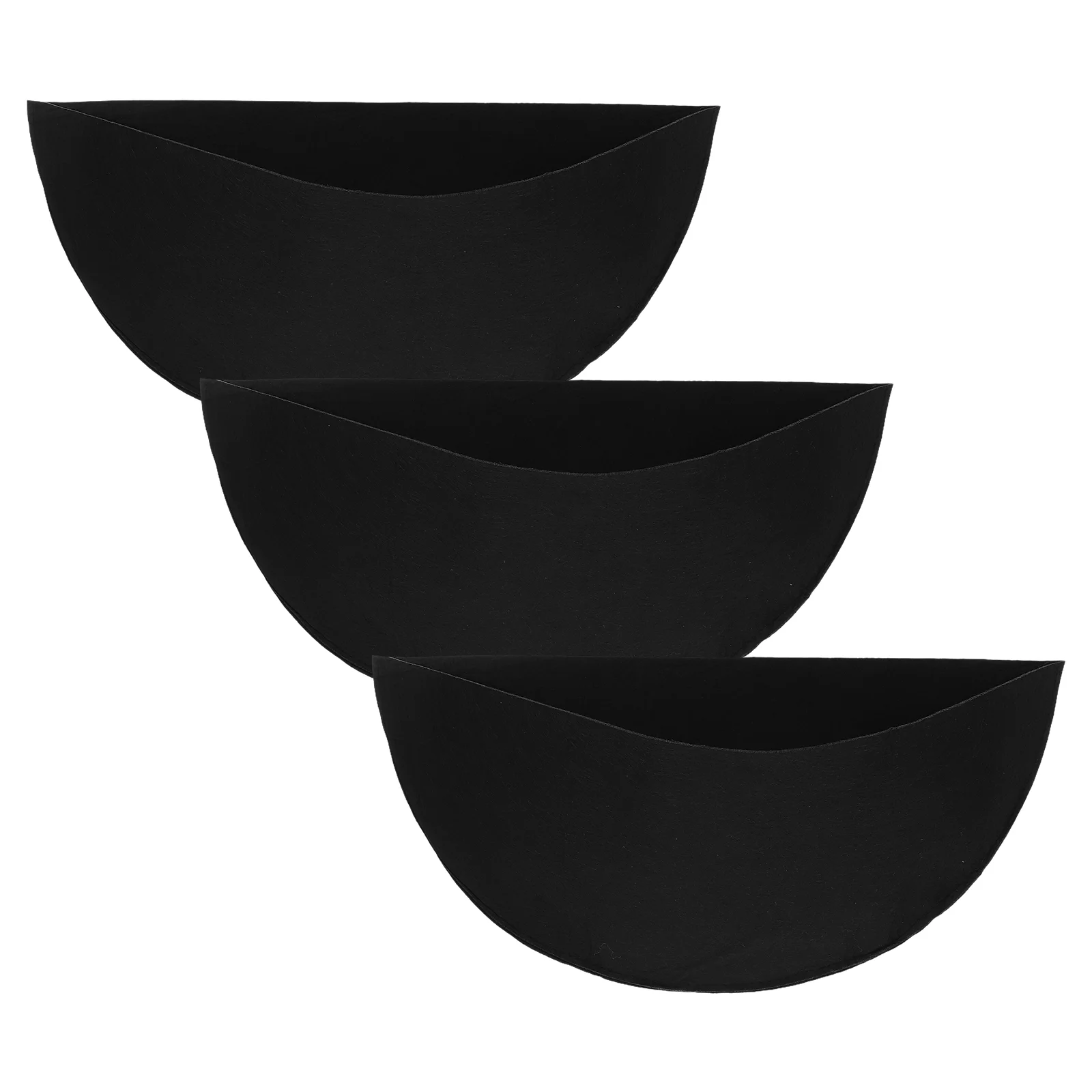 

3pcs Semi-Circular Planter Liners Basket Liners for Flowerpots Replacement Felt Liners Planter Liner Plant Nursery Plant Pots Li