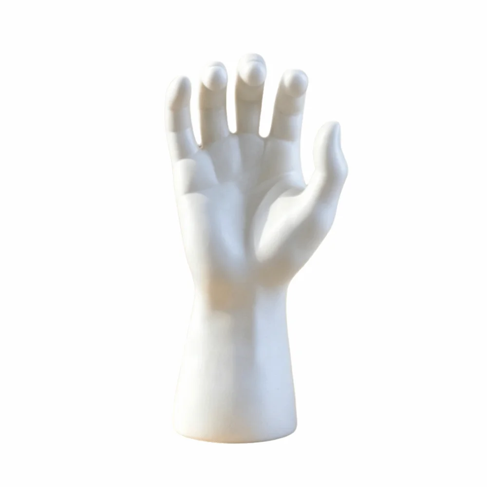 3D Printed Jewelry Display Hand Model Elegant Sturdy Bracelet Holder Durable Realistic Mannequin Hand Model Home Use