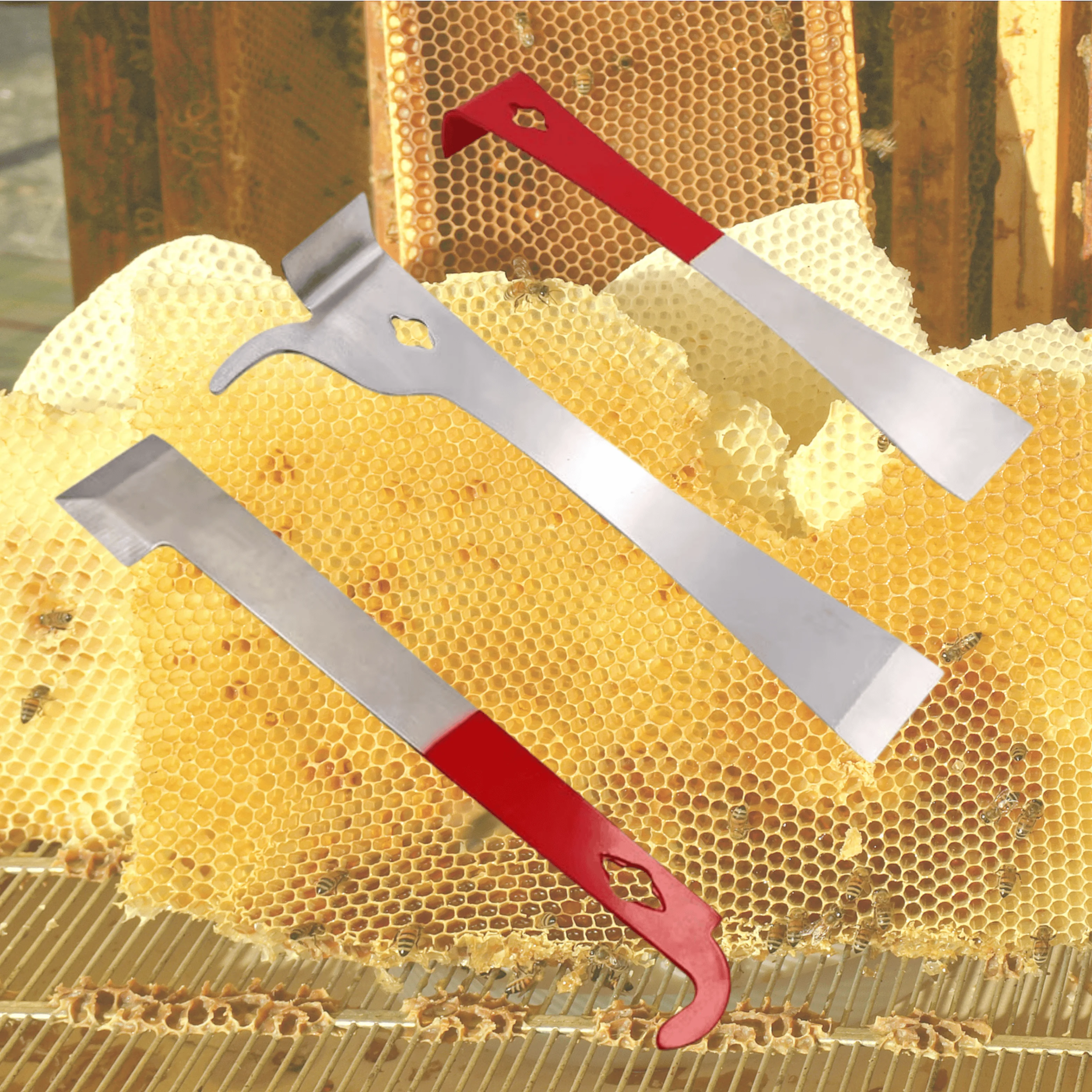 Honeycomb Knife Stainless Steel Portable Honey Cutting Knife Beekeeping Equipment Scraper Beekeeper Bee Hive Tool