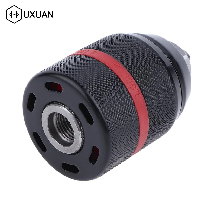 【W】Keyless Metal Drill Chuck,With Lock 13mm Ratchet Self-locking Chuck 1/2-20UNF Thread For Drill Bit Screwdiver&Sockets